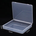 Individual Lids Classic Rectangle Injection Transparent Thick Plastic Box for Office Card Organizer