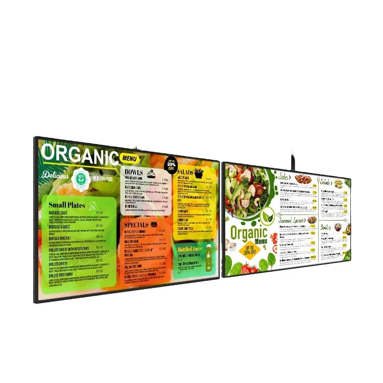 Window Display Digital Signage Vertical High Brightness LED Double-sided Advertising Screen