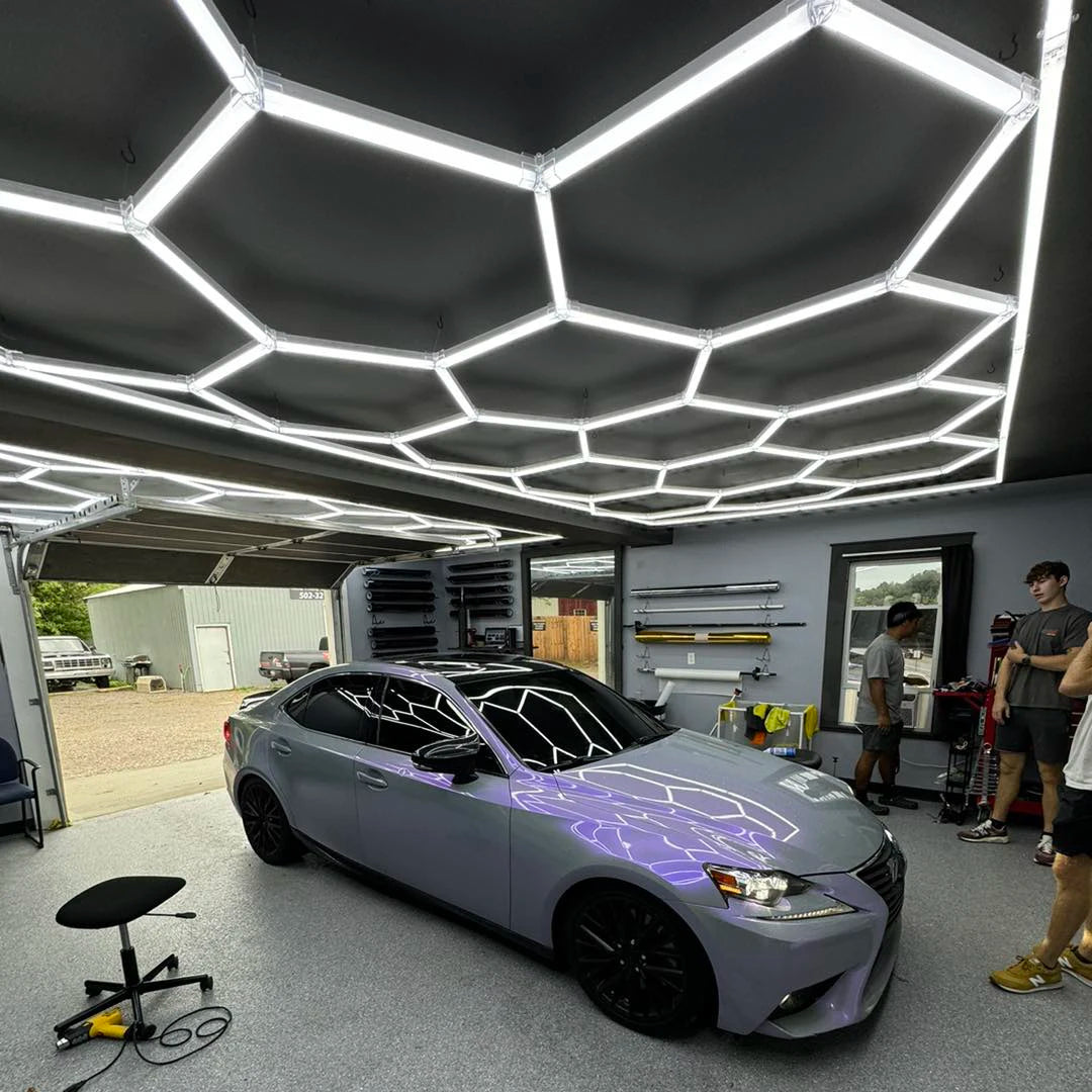 15 Hexagon Honeycomb Light with Quick Lock Joints 6500K IP54 for  the Auto Showroom Car Workshop Working Light