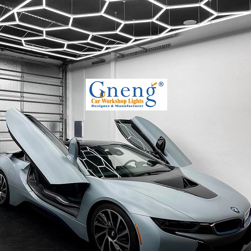 Wire Connection Quality Stable Hexagon Detailing Ceiling Led Lights Eclairage With 2.4*4.8m Border