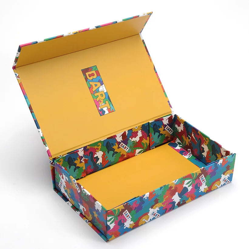Custom 2mm Thick Matt Finish Foil Printed Folding Clothing Shipping Boxes for Wedding Christmas Tea Exhibition Gift Wrapping Set