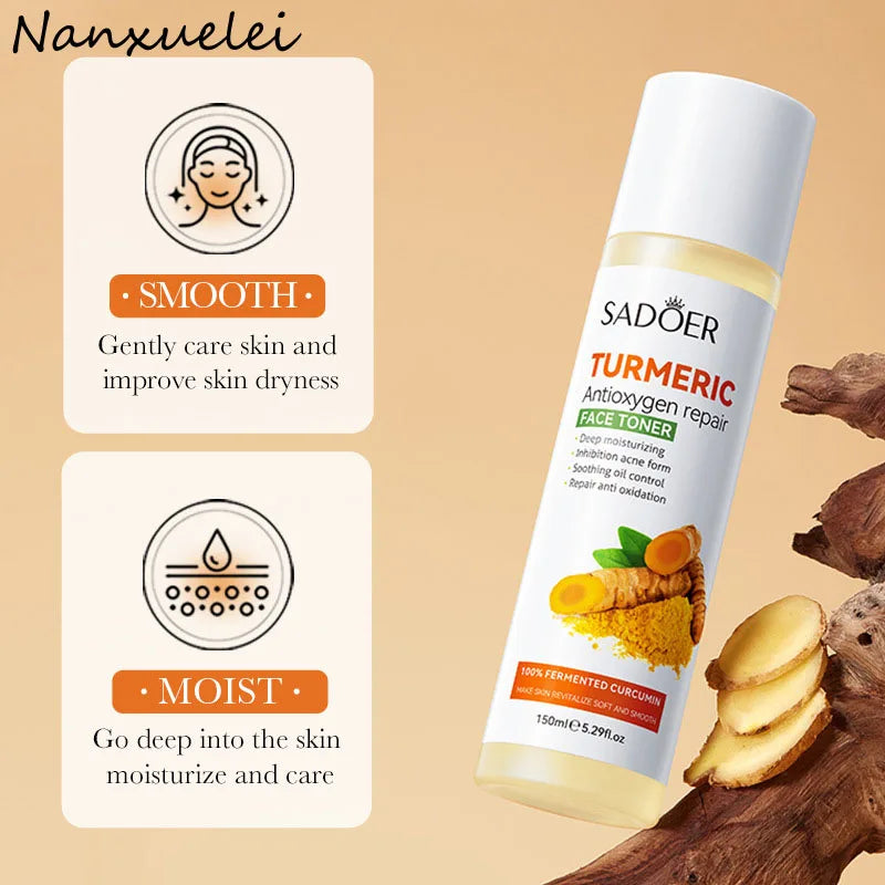 New Arrive Liquid Make up Brightening Skin Lighting Moisturizing Turmeric Hydrating Face Toner