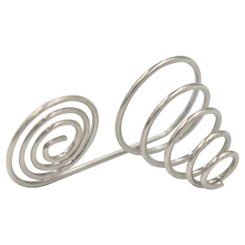 Manufacturer Nickel Plated Carbon Steel Coiled Battery Conical Spring Industrial Usage