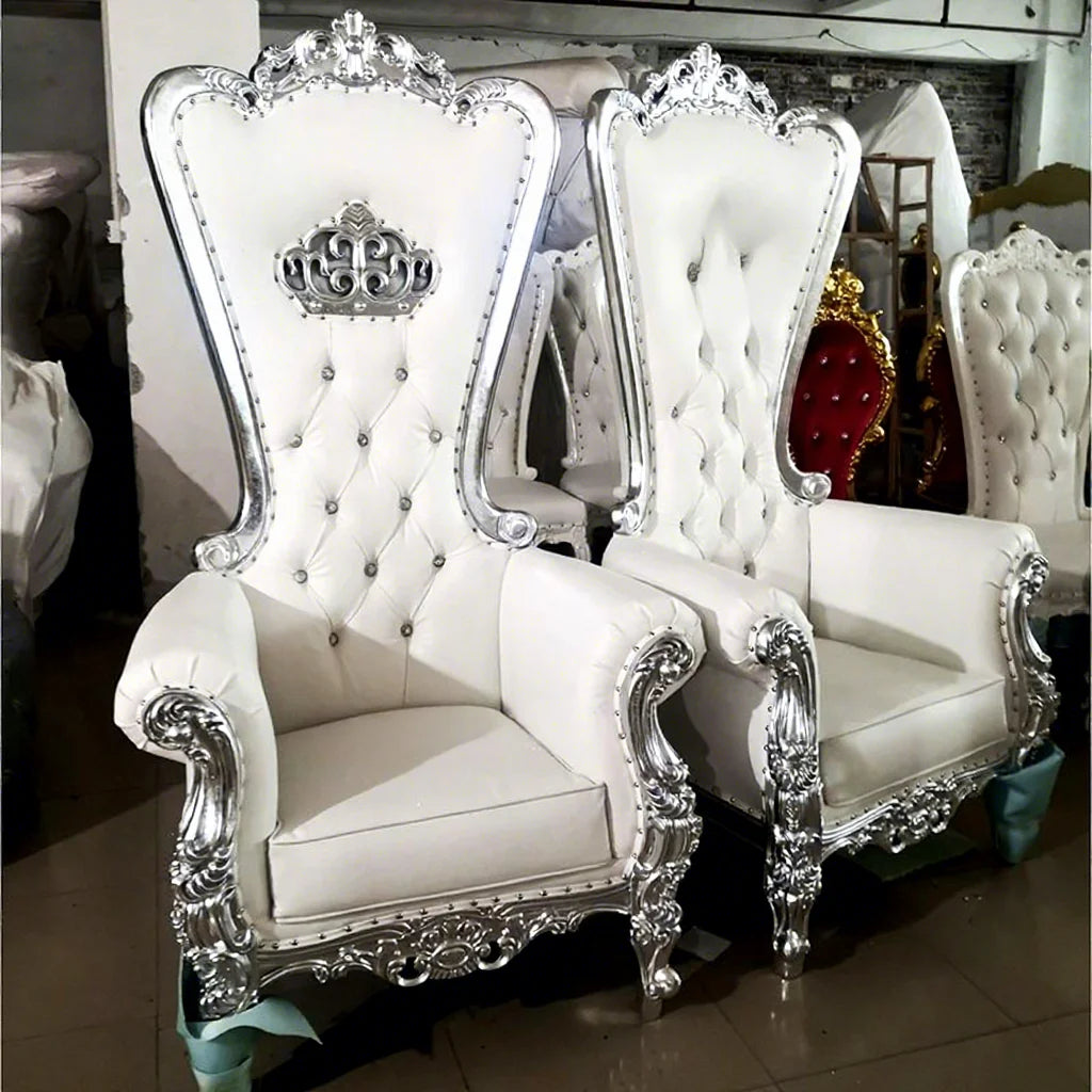 Luckygoods White Modern Sofa Chairs for Wedding and Party SF210511-4