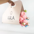 Custom Printed Flower Bouquet Shop Name Flower Carrier Bag