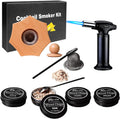 WEIBU 2023 NEW Smoker Kit Wooden bar Tools with Torch Whiskey Smoke Generator Smoker Gift Set for Father Friends