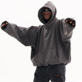 Fashion High Collar Heavyweight Oversized Hoodie Custom logo Men Streetwear Essentials Custom Hoodie