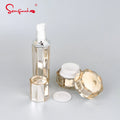 5g 12g 15g 30g 50g Luxury in Stock Custom SkinCare Empty Gold Plastic Lotion Container Cosmetic Packaging Cream Jar