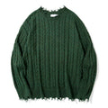 Hot Selling OEM & ODM Male's Sweaters Cable Knit Solid V Neck White Color Cotton Pullover Long Sleeve Winter Knitwear