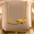 Wholesale New Stainless Steel Personalized Fashion Jewelry Bow Tie Necklace Diamond Smile Necklace