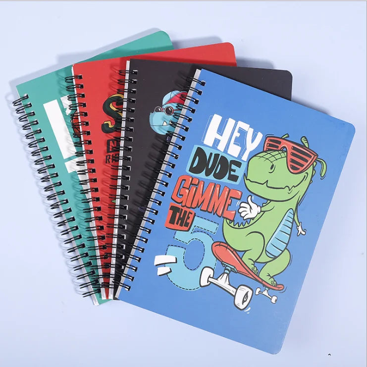 Custom Printed A5 Notebook Journal Hard Cover Spiral Bind College Ruled Paper for Students