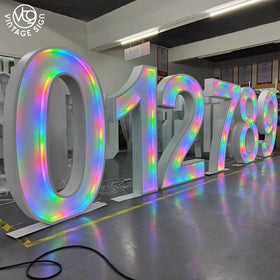 Numbers Led Custom Big Letter Lights Number 5ft Ready to Ship 3ft Marquee Alphabet Love Frontier Tailgate Letters