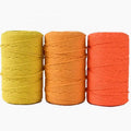 RIOOP Multicolor Macrame Cord 100% Cotton Twist Rope DIY Knitting for Shoes and Bags Pattern Round & Roll Natural Finish China