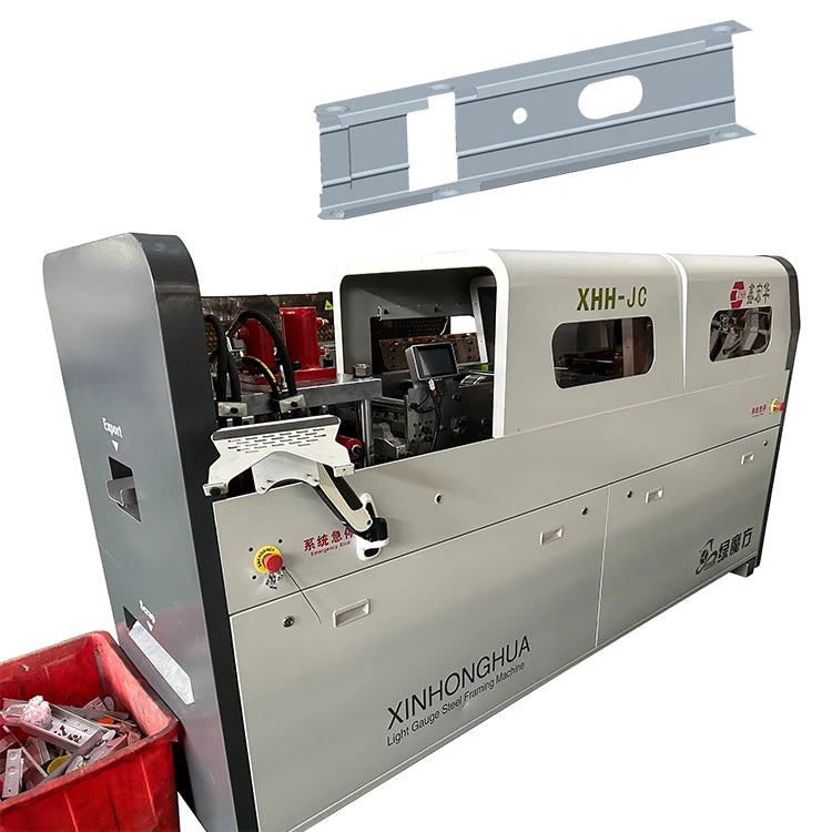 Automatic PLC Controlled Light Gauge Steel Framing Machine with Motor and Gear for Prefabricated House Frames
