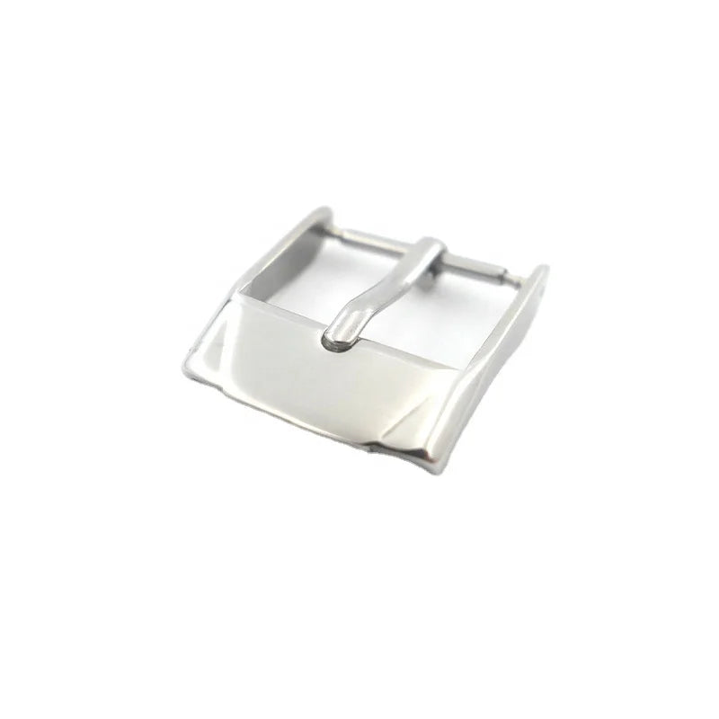 Watch Clasp Manufacturers 304 Stainless Steel Polished Watch Buckle Size 16mm with 2.0mm Hollow Tongue for 16mm Watch Band