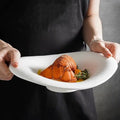 Quicksand Cloud Plate Dessert Bowl Ceramic High-end Western Tableware Ins Salad Bowl Special-shaped French Soup Bowl