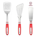 Kitchen Spatula Stainless Steel Spatula Set for Kitchen Cooking Nonstick Slotted Turner