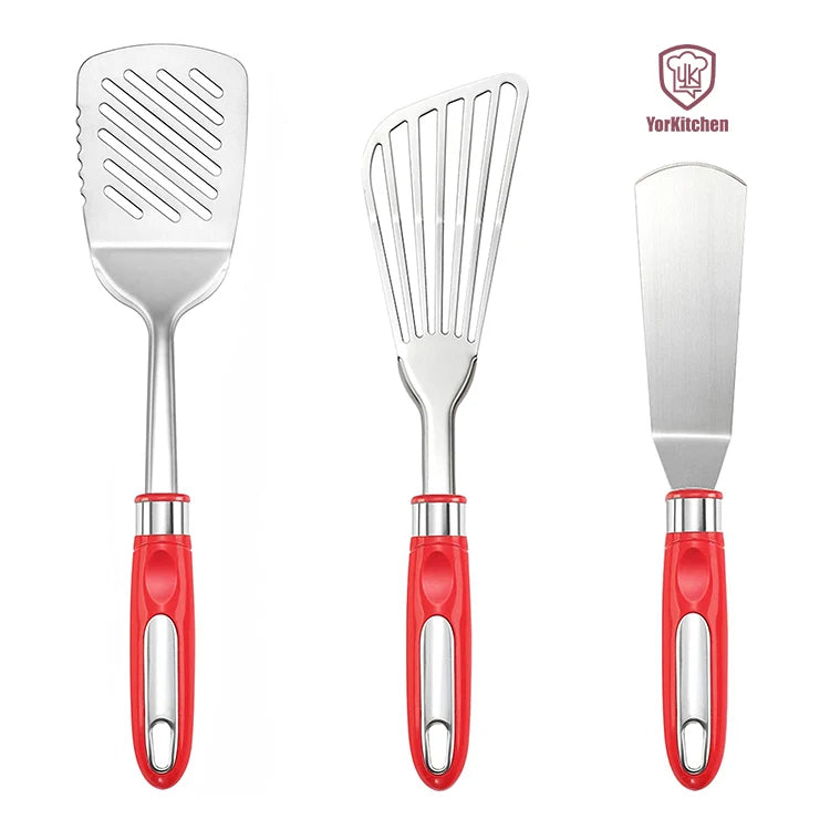 Kitchen Spatula Stainless Steel Spatula Set for Kitchen Cooking Nonstick Slotted Turner