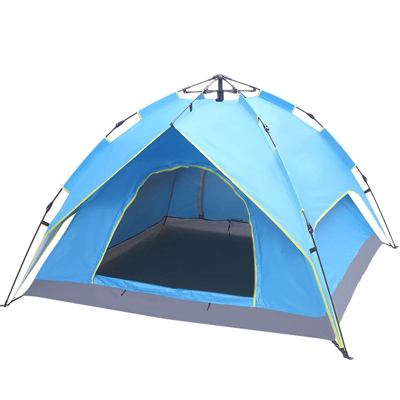 Pop up Tent Family Camping Tent 4 Person Portable Instant Automatic Tents Waterproof Windproof for Camping Hiking Mountaineering