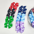 Factory Handmade Wholesale Custom Hair Bow Clip Set for Girls Hair Accessories Moonstitch Edge Embellished Grosgrain Bow Clip