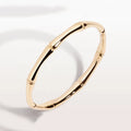 LOZRUNVE 925 Sterling Silver Stackable Bamboo Gold Plated Ring Jewelry Wholesale