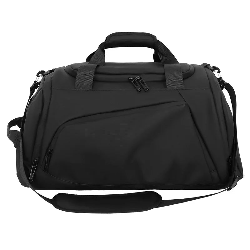 Large Capacity Oxford Sports Waterproof Zipper Gym Duffel Bag Backpack Travel Storage Bag Wet Pocket Shoe Compartment Customized