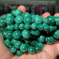 Factory Price Natural Malachite Stone Spacer Loose Round Bead for Jewelry Making 6-10 MM DIY Bracelets Accessories Wholesale