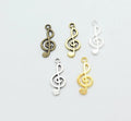 AA00257 Wholesale Zinc Alloy Diy Pendants Music Note Charm Pendant for Jewelry Making Accessories