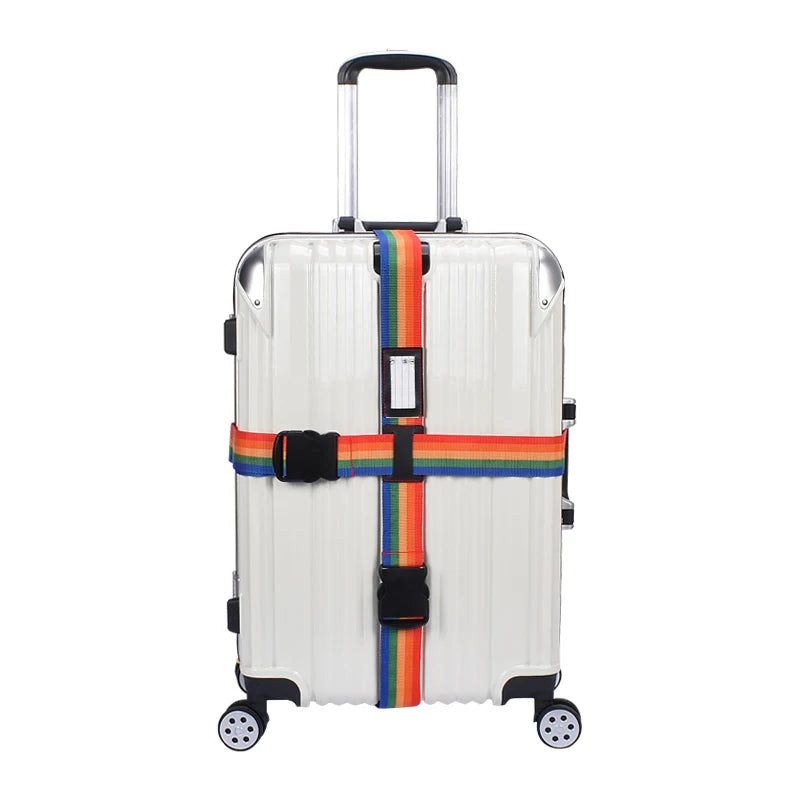 Factory Customized PP Luggage Straps for Suitcase with Adjustable Release Password Buckle and TSA Lock