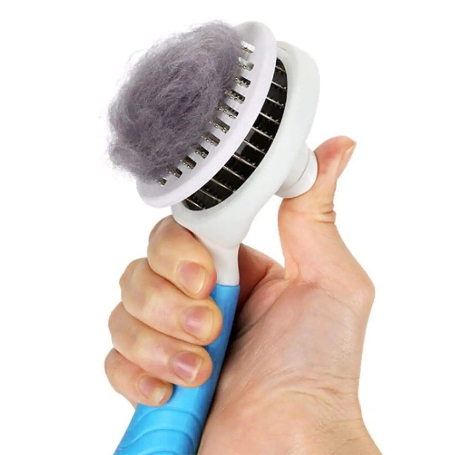 Amaz Hotsale Dog Slicker Brush Self Cleaning Grooming Hair Remover Cat Dog Comb Brush