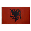 Albanian Flag with AZ Logo 150 X 90cm 100% Polyester Custom Knitted High Quality Banner and Flag