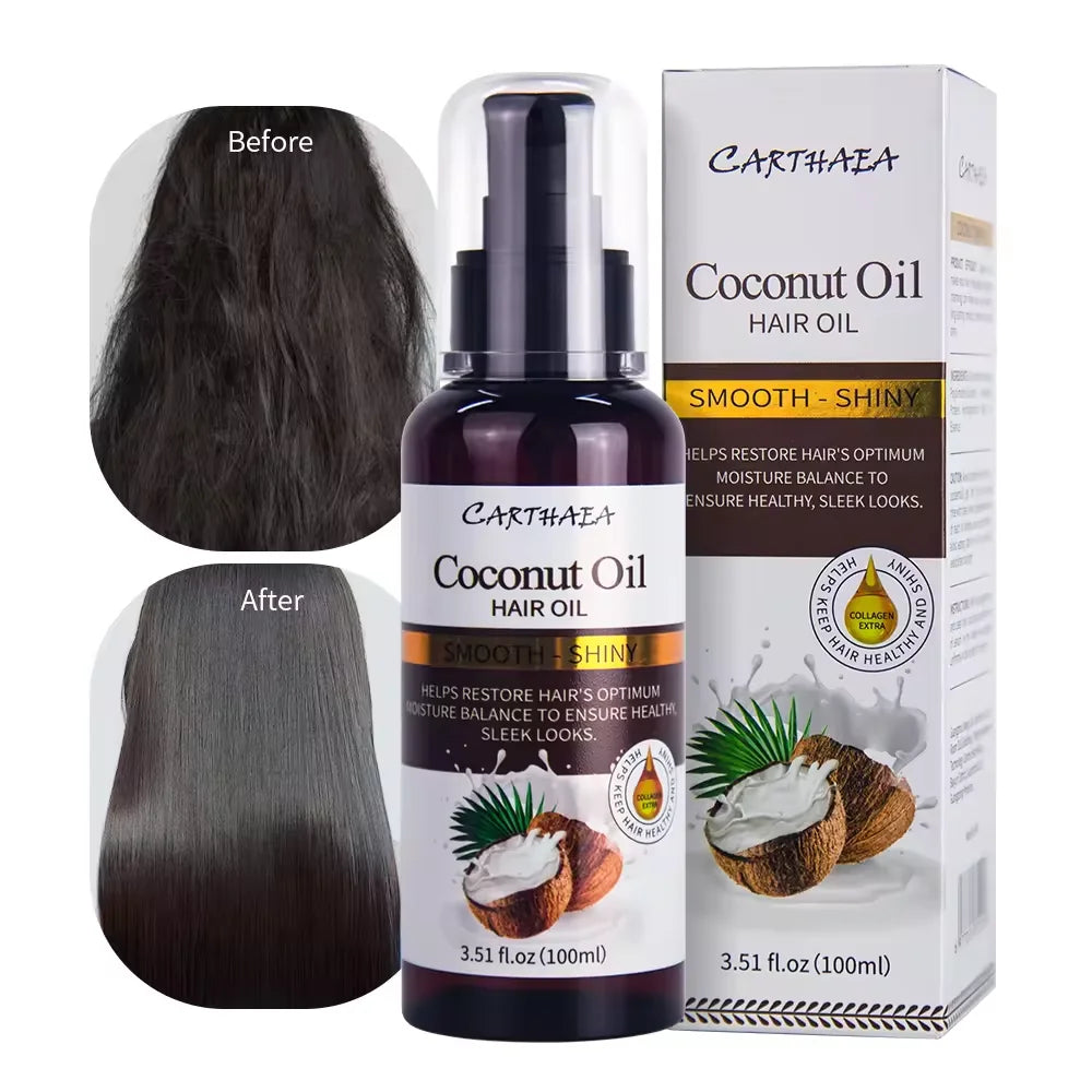 In Stock Hair Care Products Hair Treatment Coconut Oil Serum Essential Hair Oil