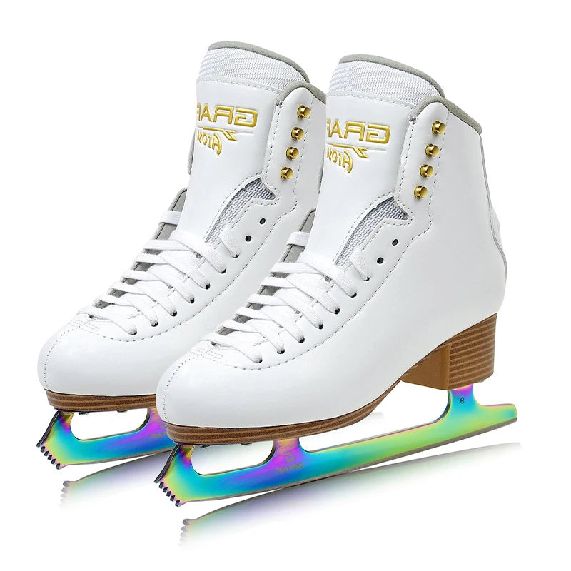 GRAF AROSA Professional Unisex Figure Skating Shoes Breathable Ultralight Stainless Steel Blade Summer/Winter Use
