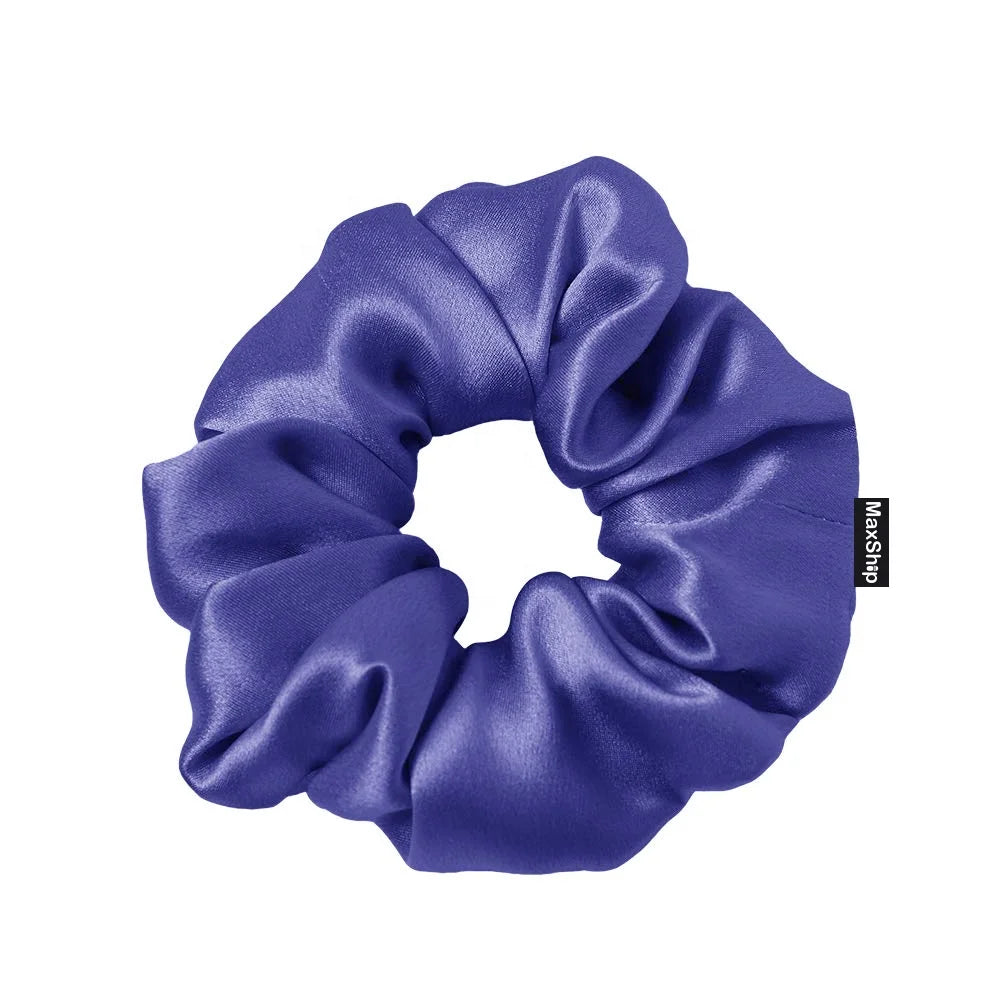 100% Mulberry Silk Scrunchies Custom and Wholesale Designer Hair Tie Jumbo extra Large Oversized Big Xl Xxl Scrunchies