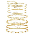 Hot Selling Ankles Set in Europe and America Style Fashionable and Simple Chain Women's Fashion Jewelry Bracelet Set