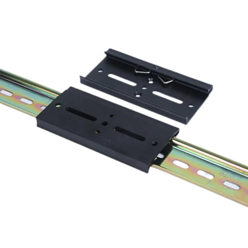 Aluminum Alloy Anodized Metric Guide Rail Buckle Bracket for Industrial Equipment with Fixing Clip