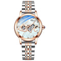 Luxury Brand Relogio Feminino CHENXI Stainless Steel Waterproof Automatic Clock Bracelet Beautiful Ladies Women Mechanical Watch