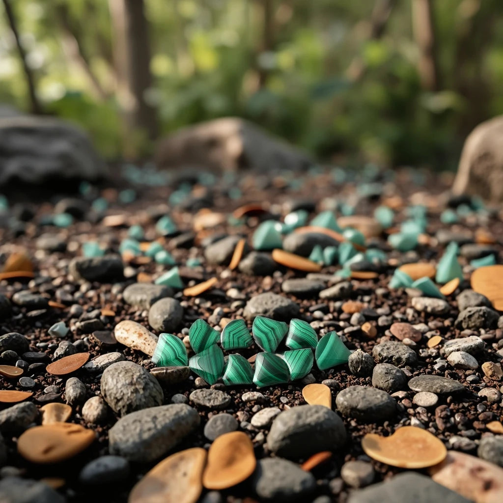 Natural Malachites square Price to the Gram Malachite Gemstone Jewelry