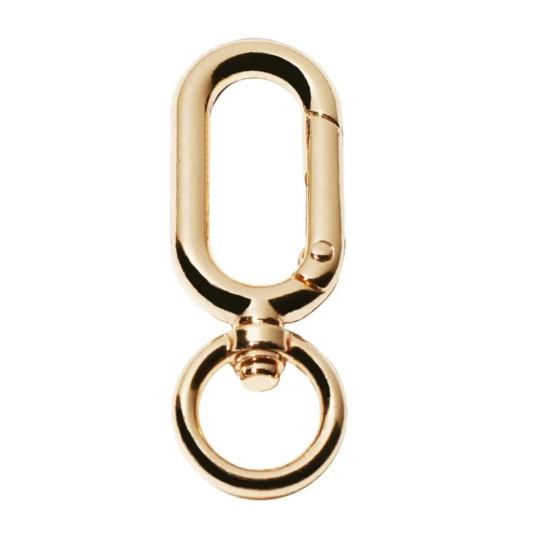 Good Quality Keychain Accessory Brand Gold Hook Zinc Alloy Dog Collar Snap Buckle Hardware for Belt