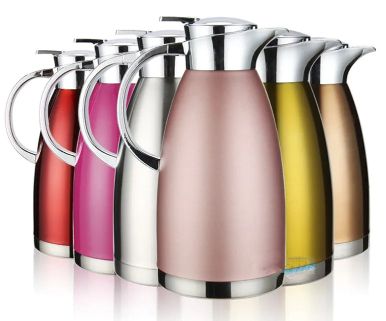 304 Stainless Steel Vacuum Insulation Pot Household Keep Hot and Cold Thermos Kettle European Coffee Pot