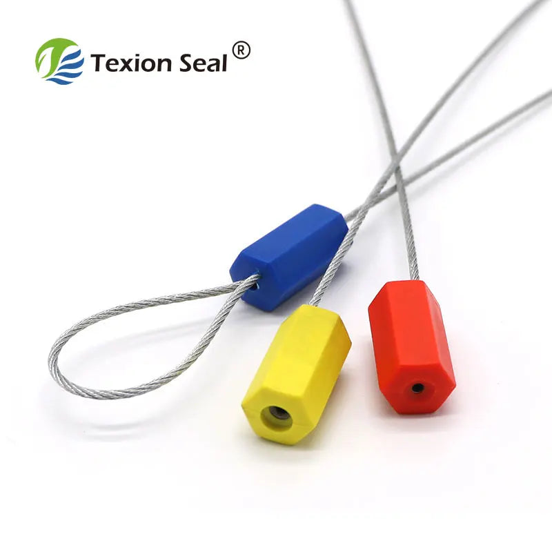 TX-CS201 Hexagon Security Cable Wire Steel Seals 1.8mm Hexagonal Plastic Cable Seal for Logistic