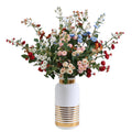 Premium Quality Silk Artificial Rosa Chinensis Rose Flowers For Home Decor