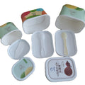 200ml 300ml 450ml Ice Cream Yogurt Container Oval Shape Ice Cream with Lid