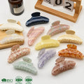 Wholesale 11cm Large Hair Claw Clips Fashion Acetate Hair Claw Clip Marble Lines Hair Claw Clips Acetate Eco Friendly Material