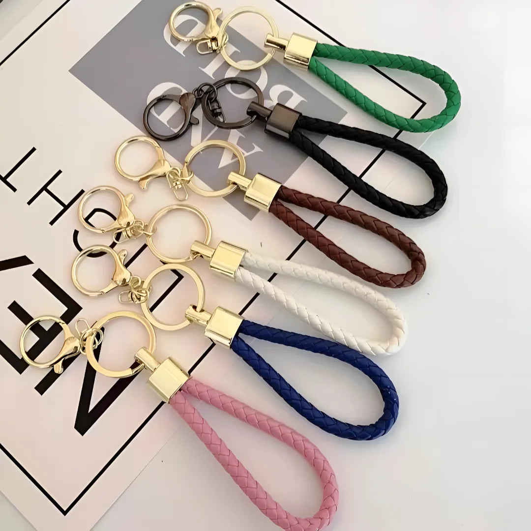 Wholesale Plush Lobster Keychain Woven Rope Cartoon Bv Rope Adjustable Interface Gold Plated Keychain Ring