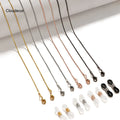 Thin Snake Chain Strap Holder for Sunglasses FaceMask Holder Eyeglasses Accessories Necklace 18k Gold Glasses Chain