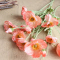 H05532 Artificial Poppy Silk Flowers Wedding Decoration Fake Flowers Small Common Poppy Flowers