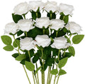 Hot Selling Silk Single Stem Flower Artificial Roses for Wedding Bridal Shower