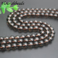 Wholesale 4~12mm Natural Smoky Quartz Round Shape Trendy FashioN Loose Beads for Jewelry Necklace Bracelet Making