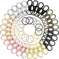 100PCS Keychain Hooks with Key Ring Key Chain Rings Metal Key Ring for Toys Jewelry Making Crafts Swivel Lobster Clasps Keychain